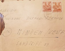 ???: Briefumschlag, postgelaufen - gestempelt  19.8.1947