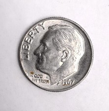 USA One Dime 1967 Roosevelt