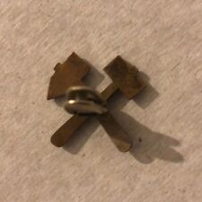 Bergbau, gekreuzte Hämmer, Bronze, mit Kragen-Flügelclip-Verschluss, ca. 1900 ?