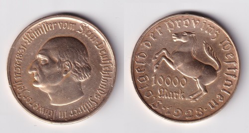 10000 mark notgeld der provinz - notgeld,
