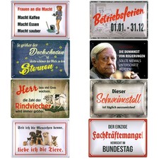 Sprüche Blechschilder lustige Wand Schilder Sprüche  20x30cm Geschenkideen Deko