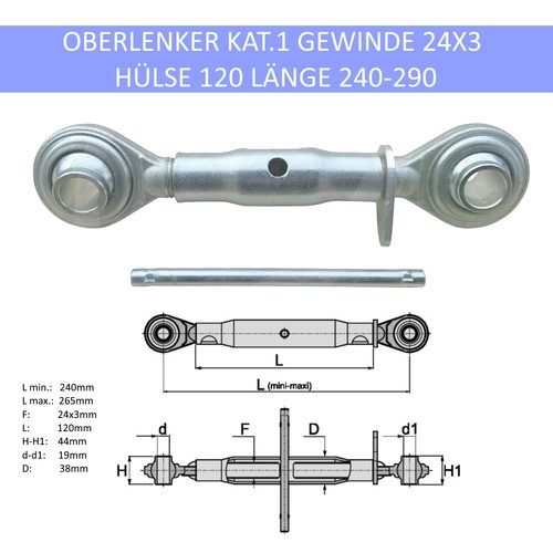 Oberlenker gewindeoberlenker - oberlenker,