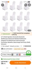 Stuhlhussen weiß stretch extrabreit