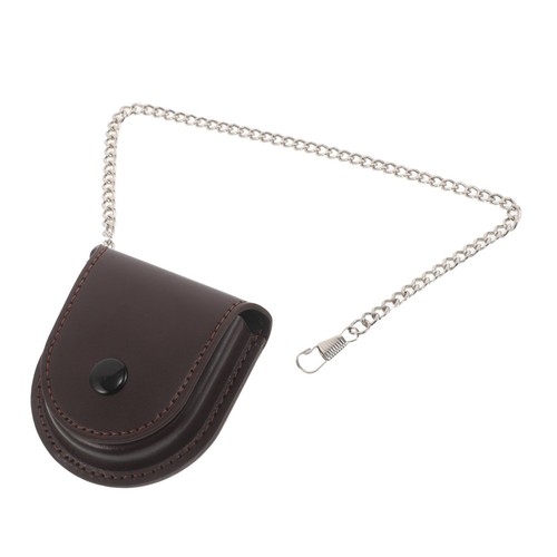 Vintage-Taschenuhr-Lederetui
