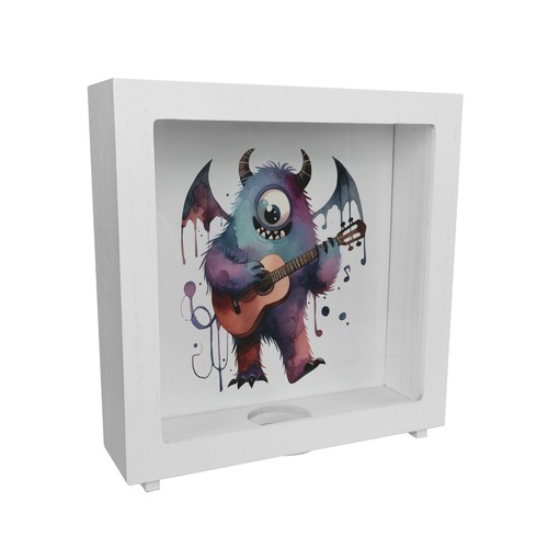 Freches monster mit gitarre - mit,