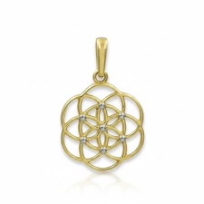 Anhänger Lebensblume Gold