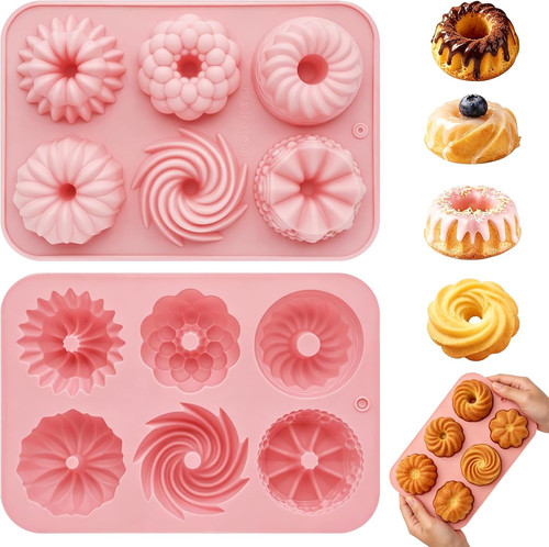Mini gugelhupf silikonform set - gugelhupf,