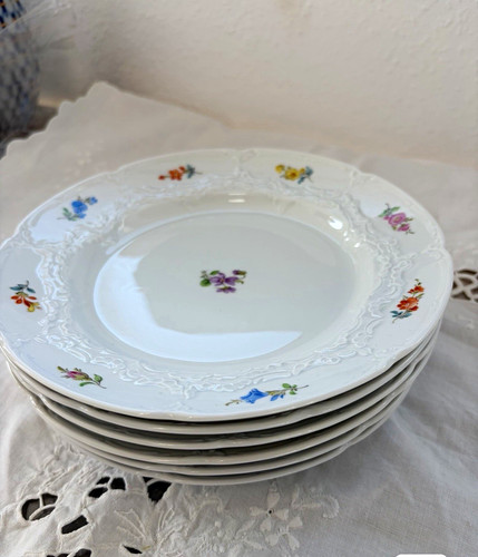 Meissen porzellan essteller - meissen, 6x