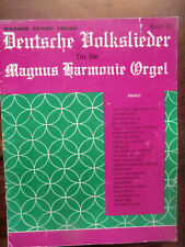 Deutsche Volkslieder Magnus Harmonie Orgel Musik Noten  Sheet music