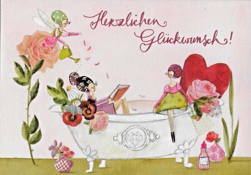 Postkarte wellness zum - wellness,