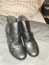 Blowfish Boots Wedges Keilabsatz Stiefeletten Schuhe - schwarz Schnallen 39 neu