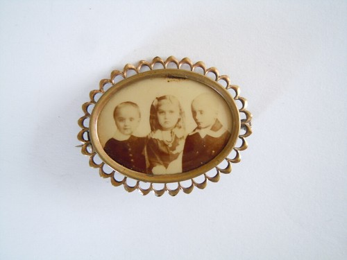 Antike brosche oval foto - oval,
