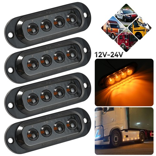 Schwarze linse led - 4x,