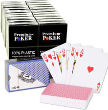 Premium Poker Spielkarten  100% Plastik Poker Bridge Canasta Skat Rommé Karten