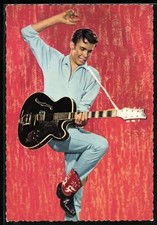 Ansichtskarte Musiker Peter Kraus mit Gitarre und Cowboy Stiefeln 