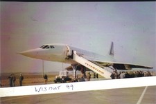 Interflug-Foto DDR Oldtimer Flugplatz Leipzig Concorde der Air France zur Messe
