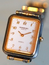 Vintage RAYMOND WEIL 8083 Geneve Damen Uhr Patented Quartz mit Original Box