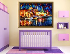 3D Ölgemälde Kleine Stadt 5