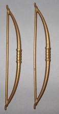 22002, 2x Bogen, Langbogen, Ritter, Indianer, gold