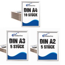 Klapprahmen Alu DIN A2 A3 A4 | Plakatrahmen | Wechselrahmen mit 25mm Profil