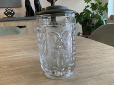 Antiker pressglas bierhumpen - pressglas,