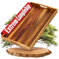 Tablett Serviertablett Küchen-Tablett Holzserviertablett Akazie B- Ware