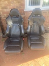 ORIGINAL HONDA ACCESS RECARO CIVIC TYPE R EP3 SCHWARZE LEDERSITZE INKL. SITZSCHIENEN