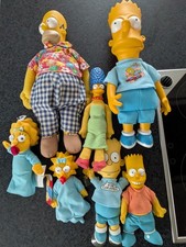 Simpsons Plüsch Sammlung Homer Marge Bart Maggie gebraucht