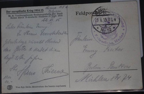 Feldpostkarte stempel - feldpostkarte,