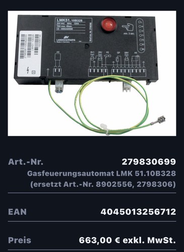 Wolf gasfeuerungsautomat - wolf,