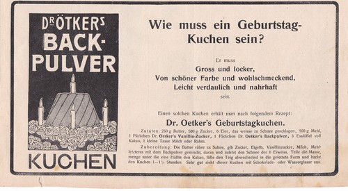 Oetker werbung reklame - dr.,