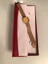 Damen Uhr Firma Eden vergoldet mit Steinen gebraucht in sehr gutem Zustand,