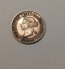 Ceylon, Königin Victoria, 10 Cents, 1892  London, Silber