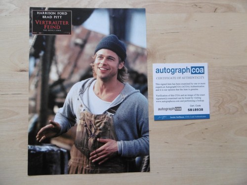 Brad pitt original autogramm - pitt,