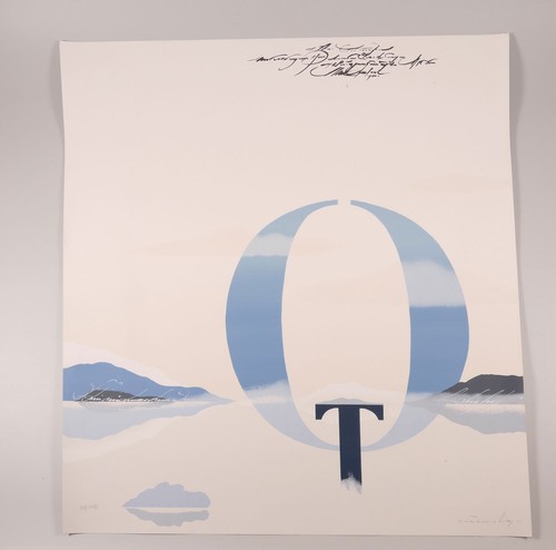 Signierte grafik abstrakte - signierte,