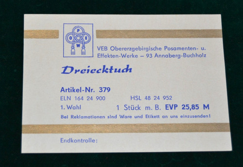 Original ddr preis etikett - original, preis-etikett