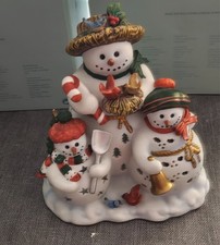 Partyite Teelichthalter "Schneemänner" P9892