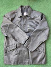 Lederjacke von Stefanel (Gr. XL), braun, mit Knöpfen