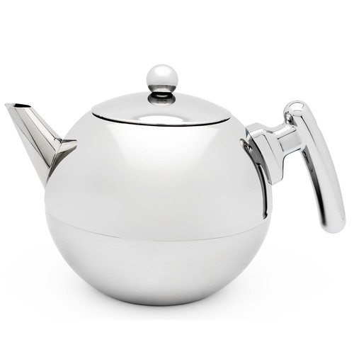Teekanne edelstahl silber 2 - teekanne, 1.2