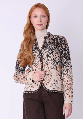 Ivko knit jacket - knit, petal