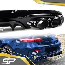 Diffusor Heckdiffusor Auspuff Schwarz für Mercedes C238 A238 AMG-Line 2016-2024