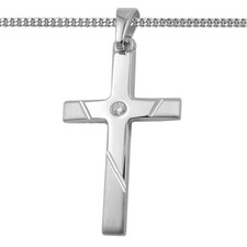Echt Gold 333 Weißgold Kreuz