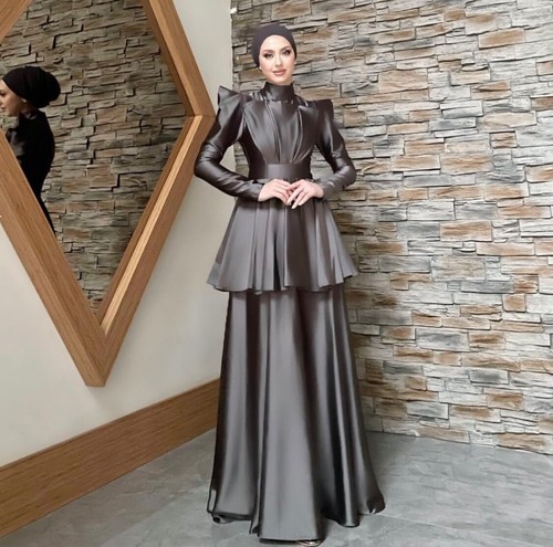 Abendkleid satinkleid abiye - /,