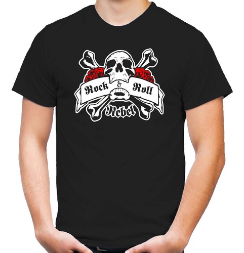 Rock roll rebel shirt - rebel, |