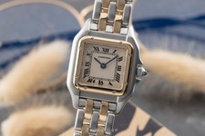 Cartier Panthere Classique Et Figaro SM Stahl Gold Quarz Damenuhr Ref. W25029B6 