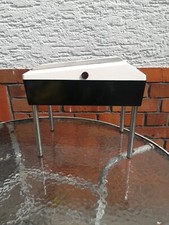 Schuhputz Hocker /Kasten Mid - Century Polibox Plaster Design Vintage 60er/70er