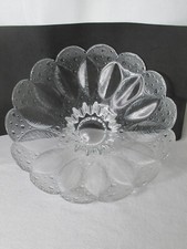 Große MEDEA Lausitzer Glas Kristall Schale R. Koschnick DDR Design 26,7 cm