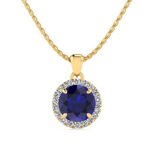 Karat gelbgold collier mit - 14,