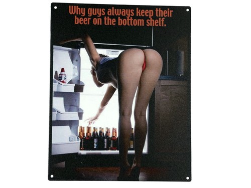 Blechschild why guys pinup - blechschild, guys.."