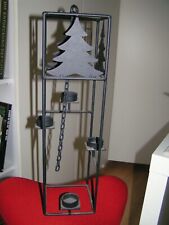 Rustikale Kerzen-Hängeleuchte 4 flammig aus Schmiedeeisen